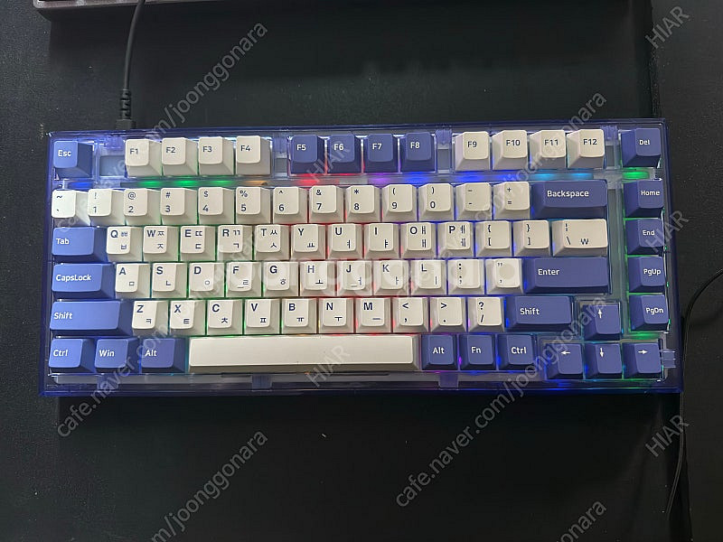 앱코 AG75W 유무선 퍼플 블루 (갈축)--0