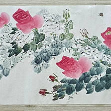 화조도의 대가 청당 김명재 화조도