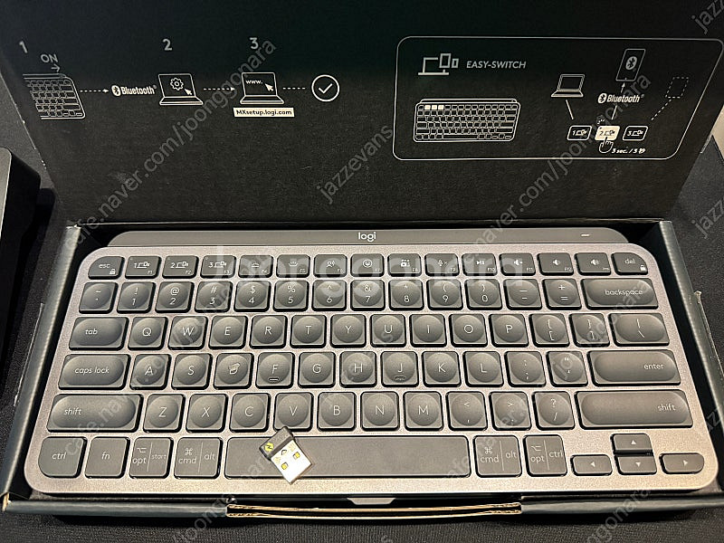 로지텍 MX Keys Mini 키보드 + 로지볼트--0