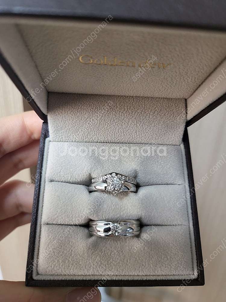 골든듀 18k 다이아 반지--0