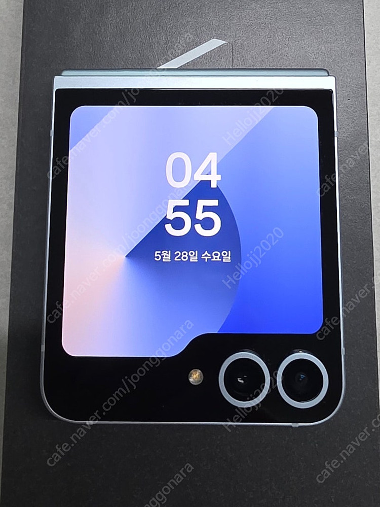 갤럭시Z 플립6 라이트블루 256g 정상해지 공기계--1
