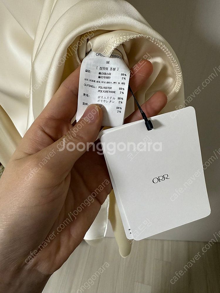 오르 ORR 새틴 훌 원피스 m사이즈 택달린 새상품 크...--3