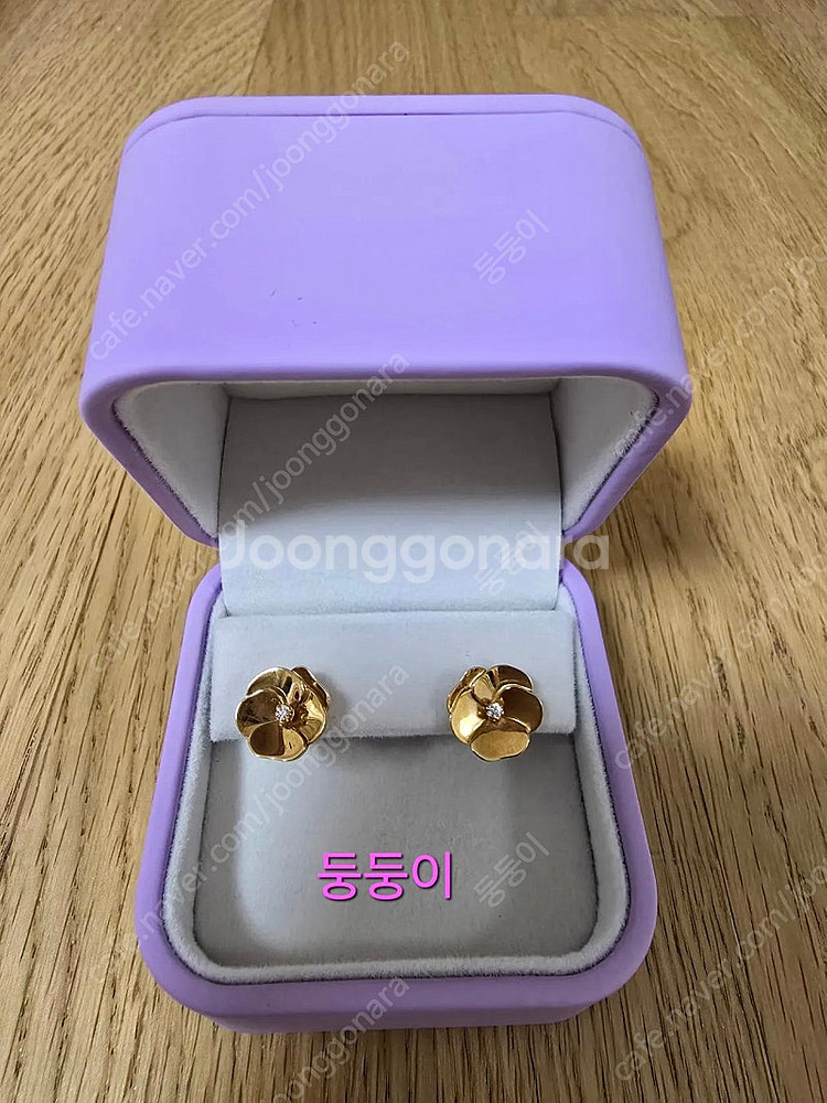 골든듀 리틀팬지1 귀걸이--0