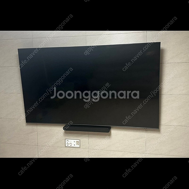 삼성 QLED 85인치 TV & 사운드바--0
