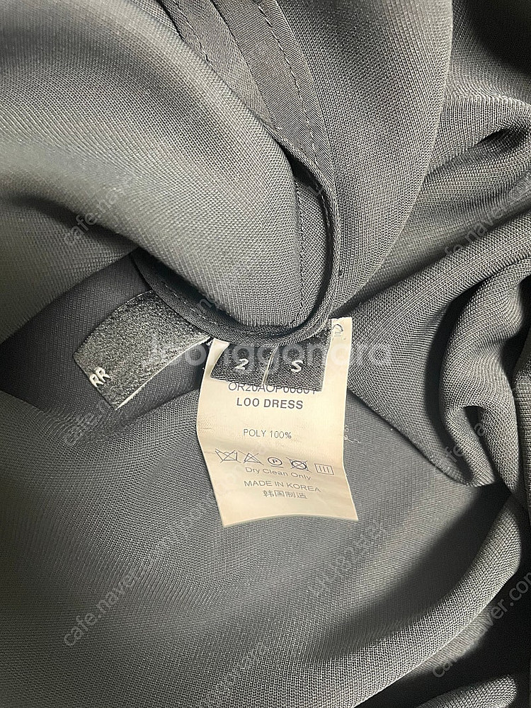 오르 루 반팔 원피스 (블랙)--2