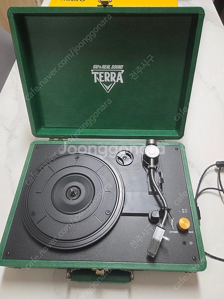 TERRA X 호브로 블루투스 LP턴테이블 레트로 스피...--1