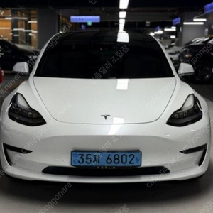 테슬라중고 1인신조 금연 중고차 테슬라 모델 3 EV RWD
