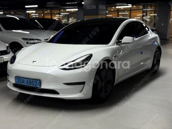테슬라중고 1인신조 금연 중고차 테슬라 모델 3 EV ...--3
