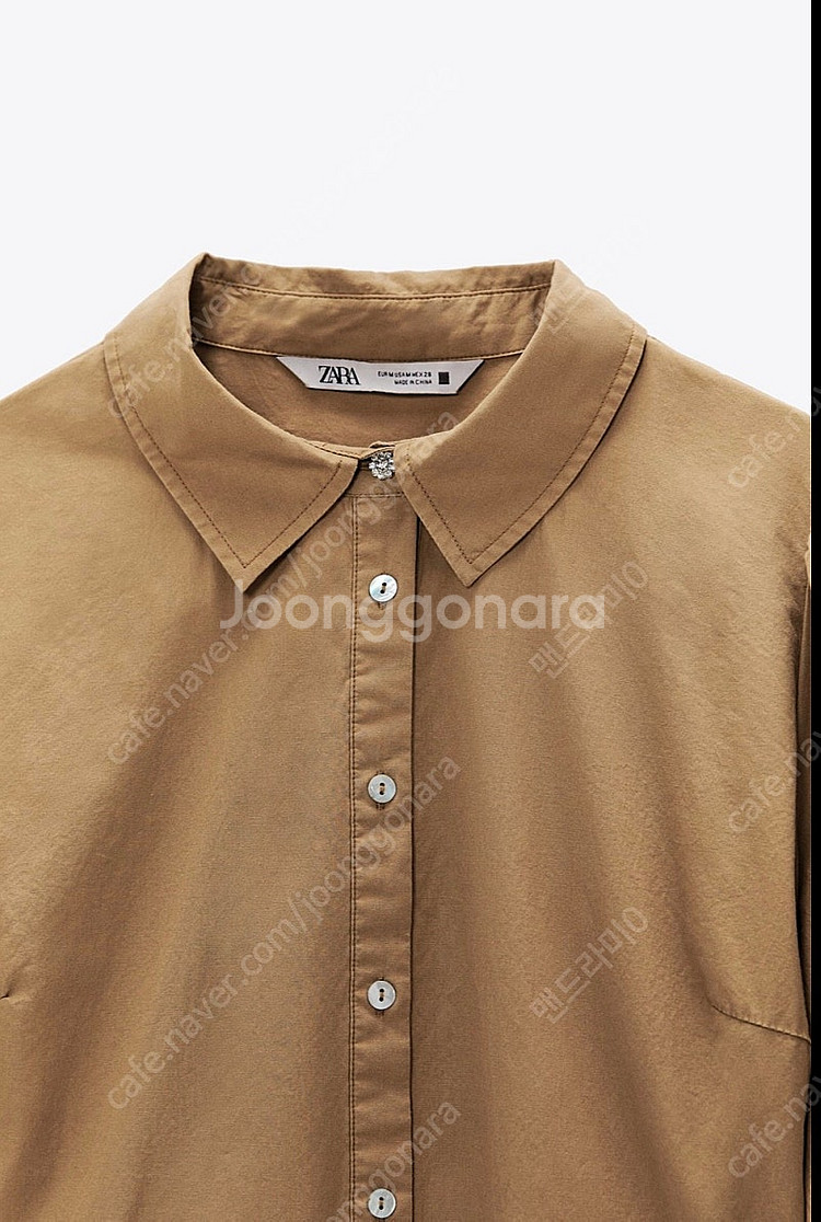 자라 포플린 셔츠 원피스 S사이즈--3