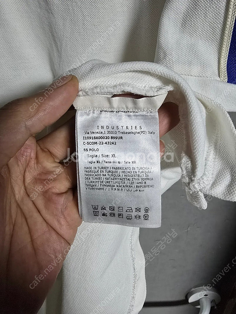 몽클레어 몽클레르 로고 패치 스트라이프 디테일 폴로 P...--8