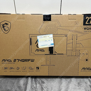 MSI 27인치 WQHD IPS 화이트모니터 MAG274QRFW