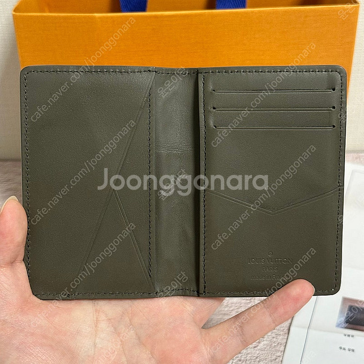 [풀구성] 루이비통 에어로그램 오거나이저 카드지갑 카키--2