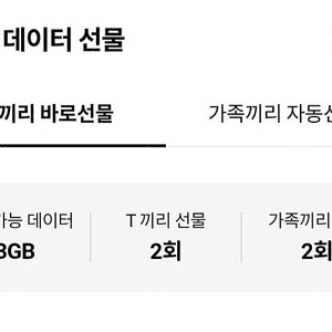 SKT 데이터 1기가 팔아요 1500원