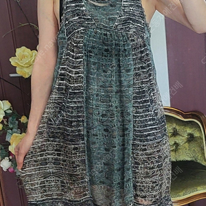 정품 이자벨마랑 쇼라인 루렉스 실크 원피스 이미지