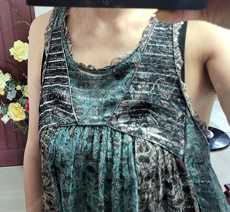 정품 이자벨마랑 쇼라인 루렉스 실크 원피스 이미지