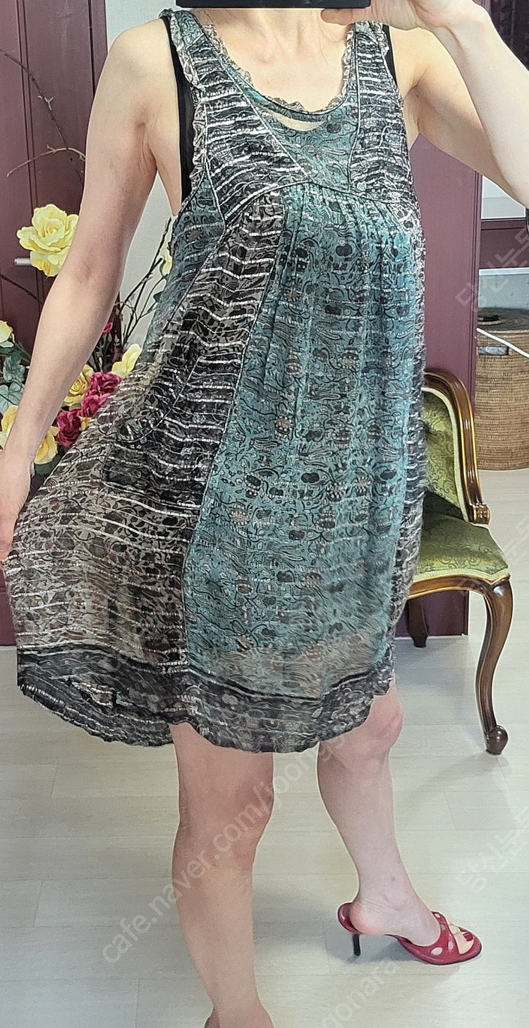 정품 이자벨마랑 쇼라인 루렉스 실크 원피스 이미지