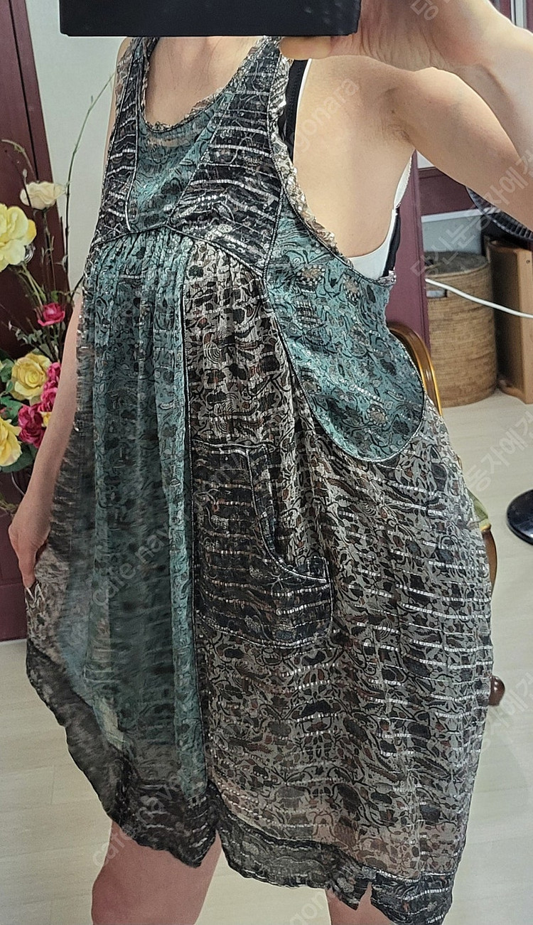 정품 이자벨마랑 쇼라인 루렉스 실크 원피스 이미지