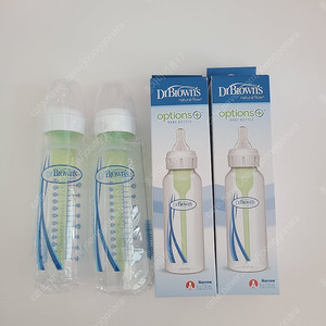 [새상품] 닥터브라운 젖병 내로우넥 옵션스 플러스 250ML 2개 젖꼭지 포함