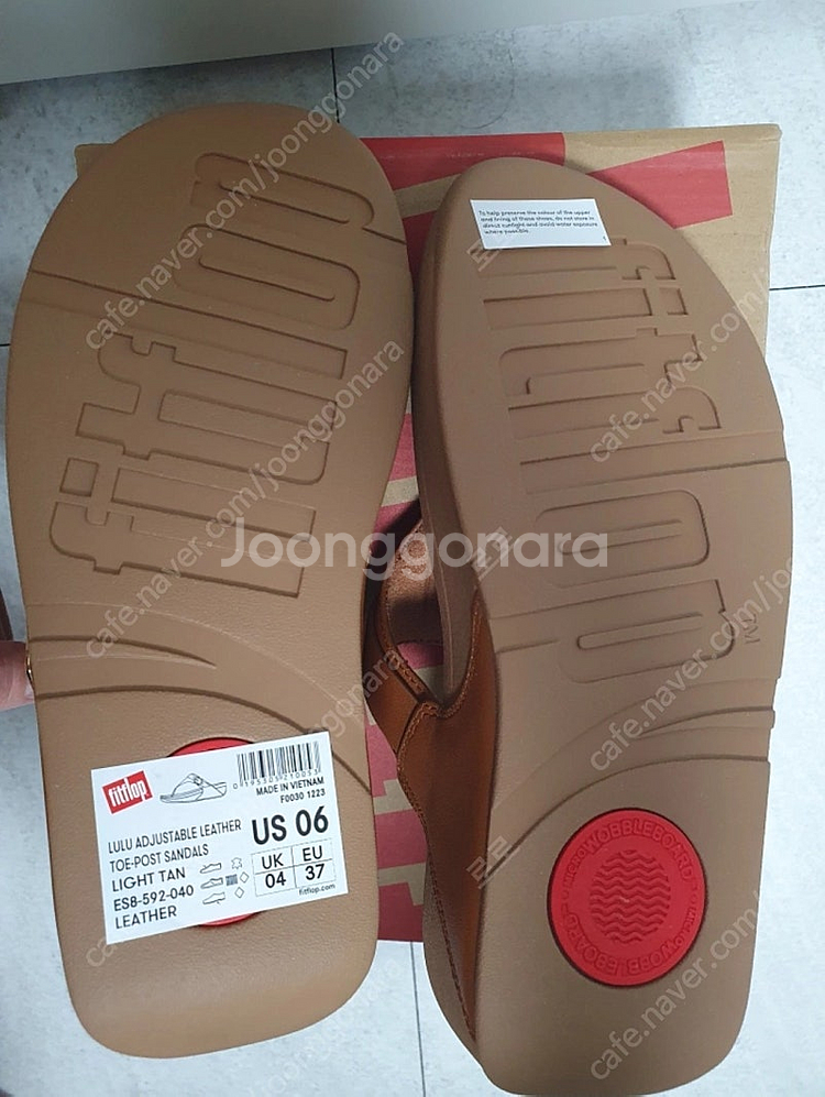 새상품 핏플랍 쪼리 루루 토포스트 탄 브라운 슬리퍼 슬...--2