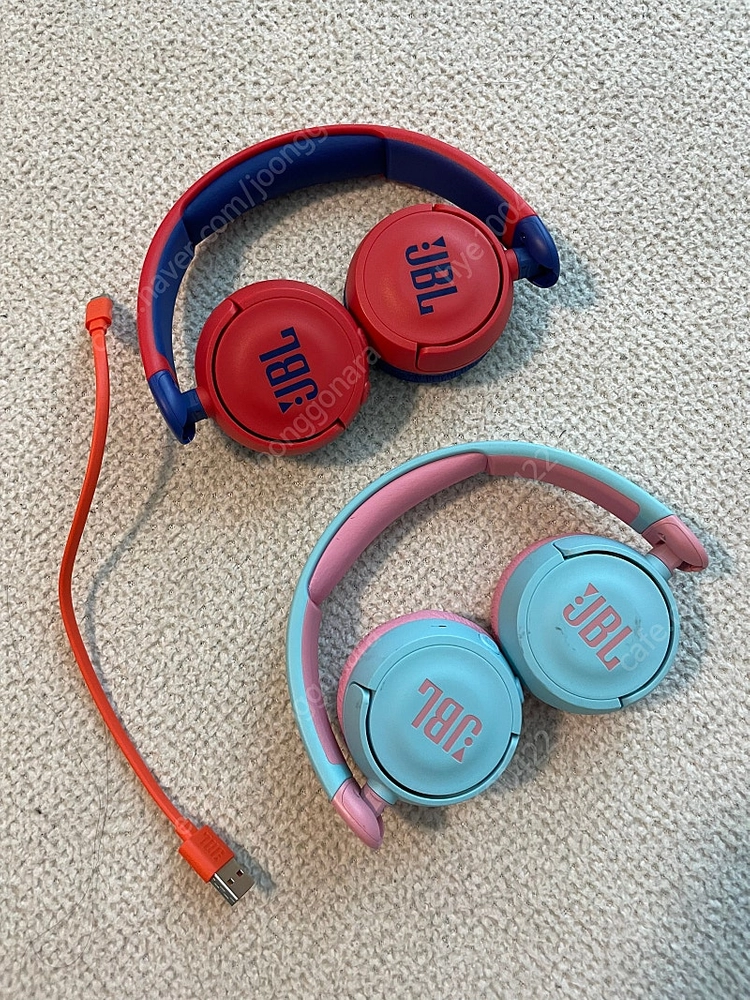 JBL 어린이 블루투스 헤드셋 레드 이미지