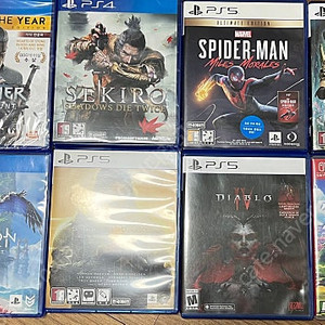(PS5, 스위치) 호라이즌, 디아블로, 세키로, 데스스트랜딩, 스파이더맨, 위쳐3, 데메크, 마인크래프트, 꿈꾸는섬, 제노블레이드
