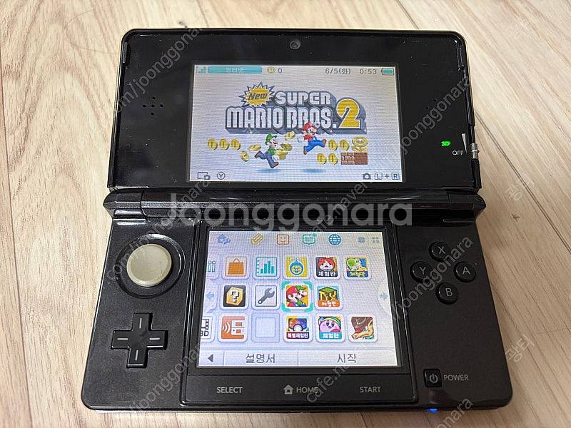 닌텐도 3ds 블랙 구작다수 기기 순정 게임 설치--2