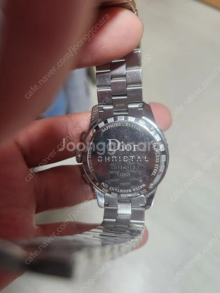정품 디올 크리스탈 시계38mm(남여공용)--4