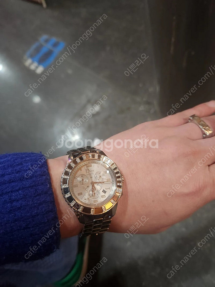 정품 디올 크리스탈 시계38mm(남여공용)--7
