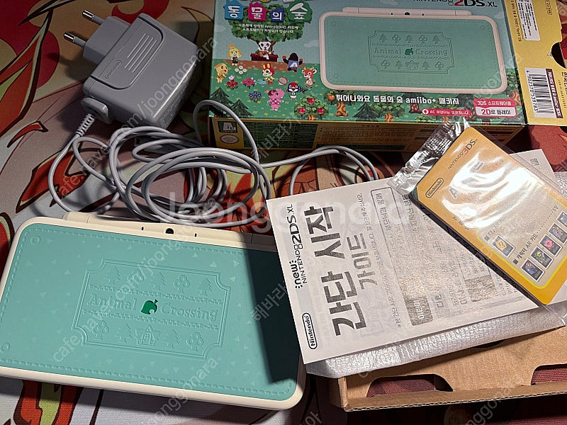 닌텐도 2DS XL 튀동숲 에디션+정품 충전기+3ds게...--0