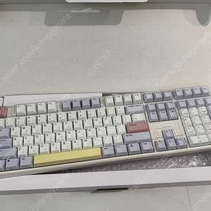 한성 무접점 키보드 GK989B 퍼플하트 35g 풀배열