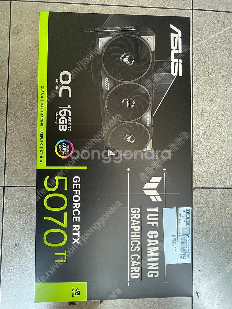 ASUS 5070TI TUF GMAING OC 대원씨티...--0