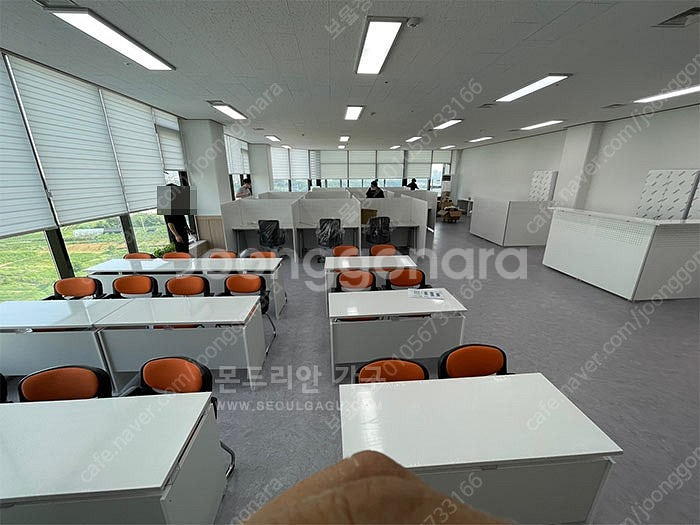 학원 2인용책상--2