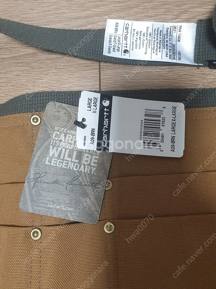칼하트 에이프런 앞치마 펌덕 xL 새상품--1