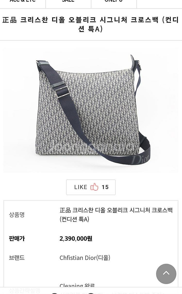 디올 DIOR 오블리크 메신저백/ 루이비통 브리프케이스--2
