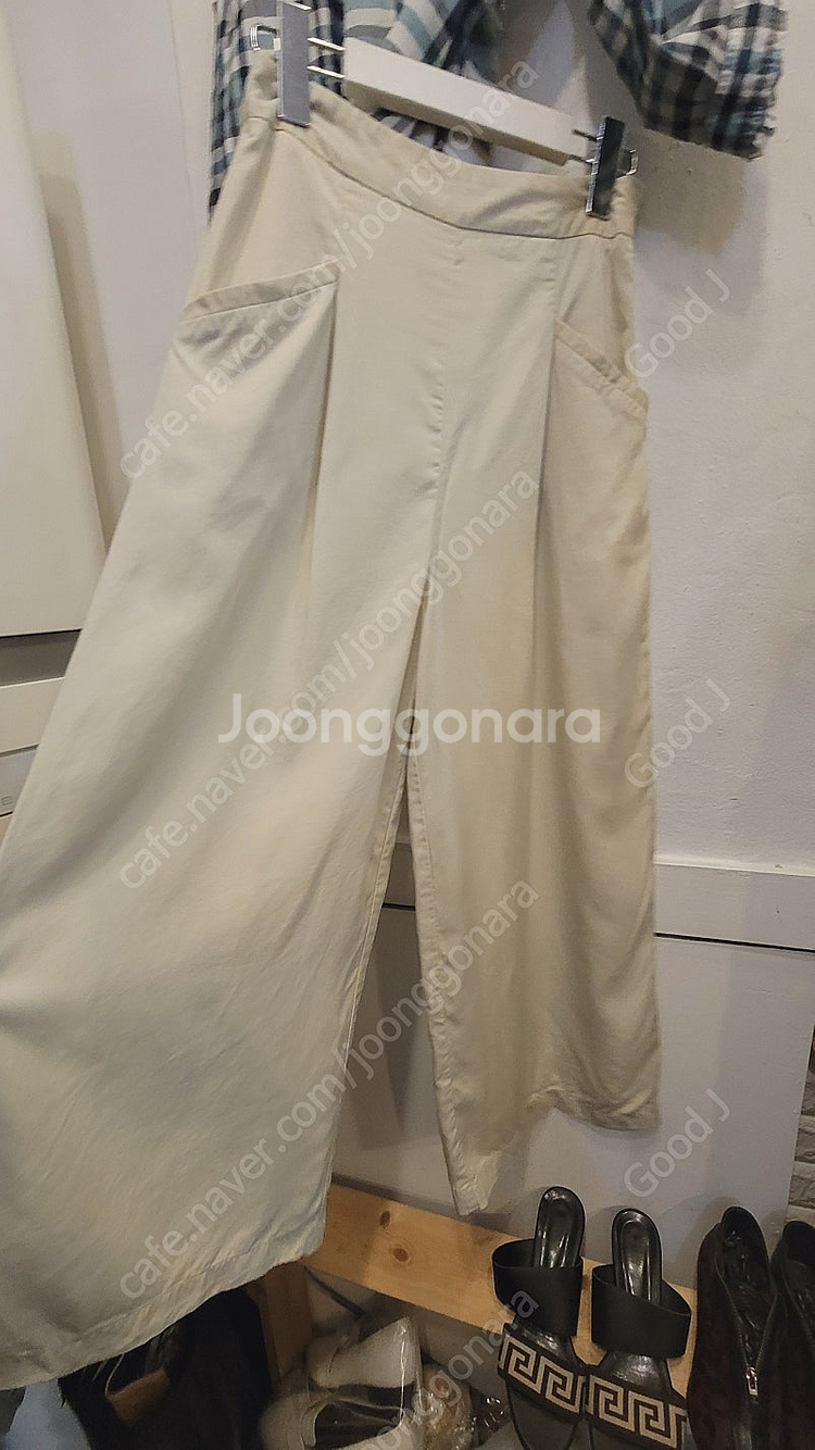 BCBG체크셔츠. 자라 리오셀 와이드 팬츠--7