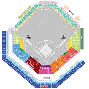 7월18,19,20일 삼성 라이온즈 vs 키움 히어로 스카이 상단, 하단 양도합니다.