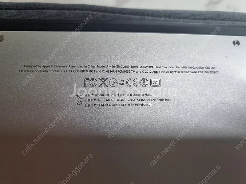 맥북에어 2012 mid, 128g ssd, 4g ra...--0
