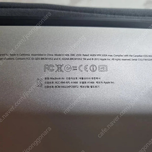 맥북에어 2012 mid, 128g ssd, 4g ram