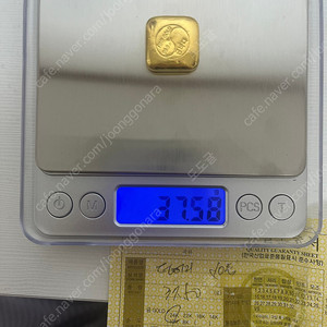 순금 10돈 37.5g 주물금 판매합니다.