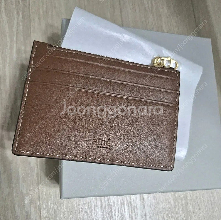 (새상품)아떼바네사브루노 레더 지퍼 단카드지갑--1