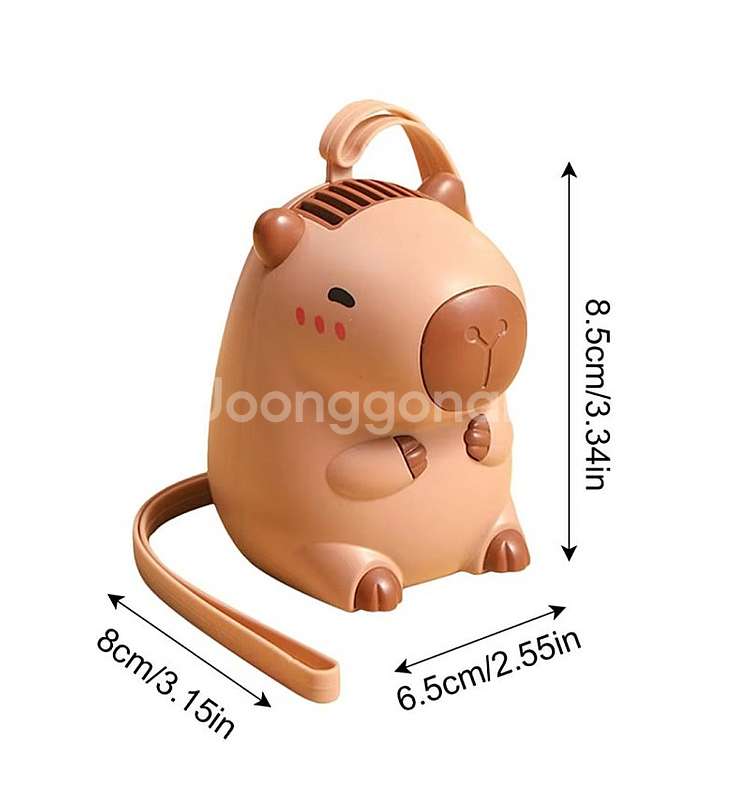 카피바나 미니 휴대용 선풍기 팝니다--5