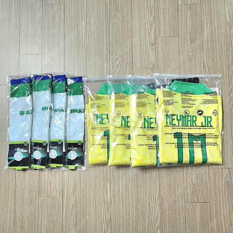 (당일발송) 네이마르 브라질 키즈 축구 유니폼 새제품--8