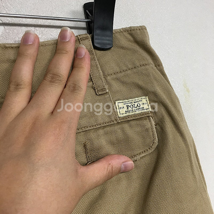 랄프로렌폴로 여성 코튼 트윌 와이드레그 팬츠 26 / ...--3
