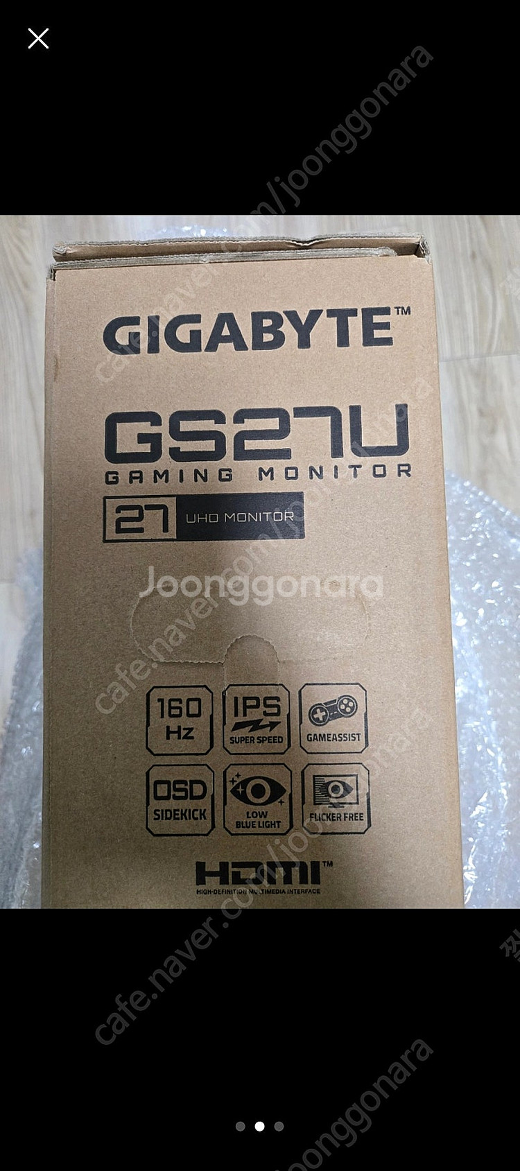 GIGABYTE GS27U UHD 게이밍 모니터--1