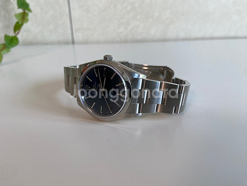 롤렉스 Rolex 에어킹 OP34 14000m 블루다이...--0