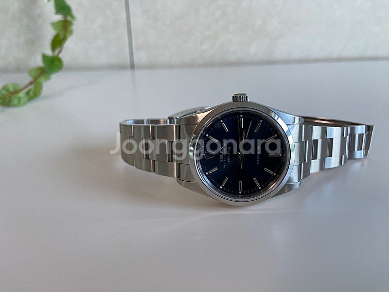 롤렉스 Rolex 에어킹 OP34 14000m 블루다이...--8