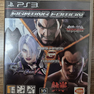 플스3(PS3) 파이팅에디션(철권테그2, 철권6, 소울칼리버5) 판매합니다.
