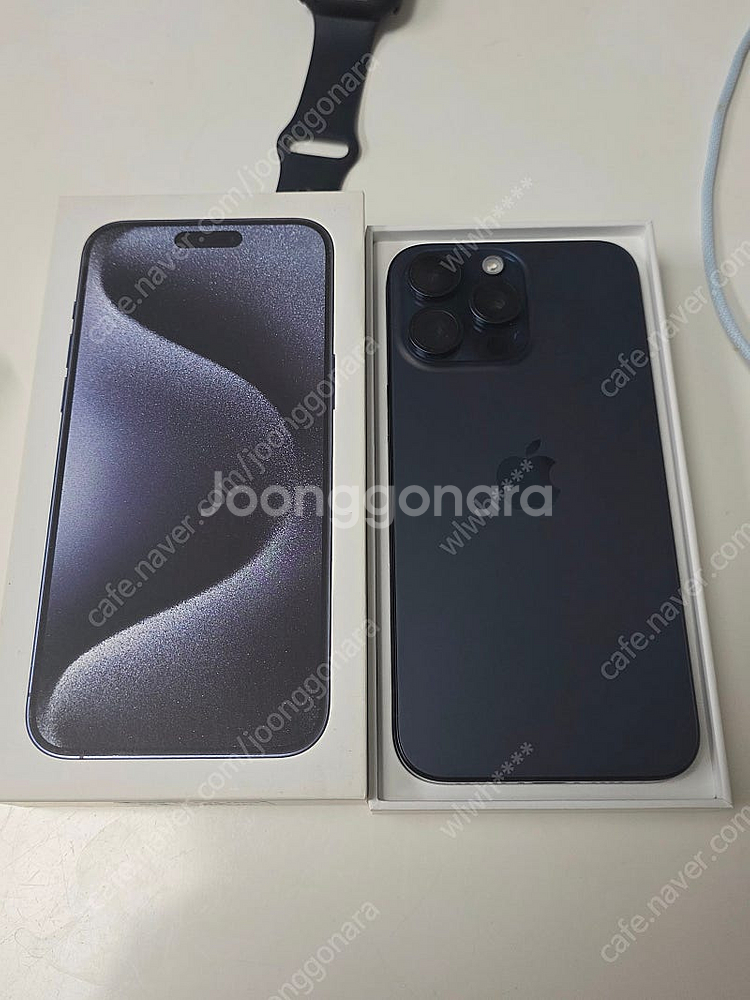 아이폰 15프로맥스 256gb 블루--6