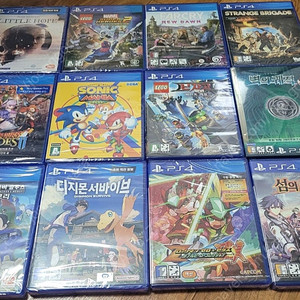 미개봉/일괄) PS4 게임 12장 국내 정발 게임 타이틀. 디지몬, 영웅전설 궤적, 록맨 등등