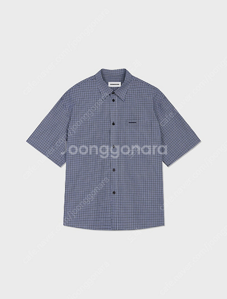 구민성 블루 체크 셔츠--0